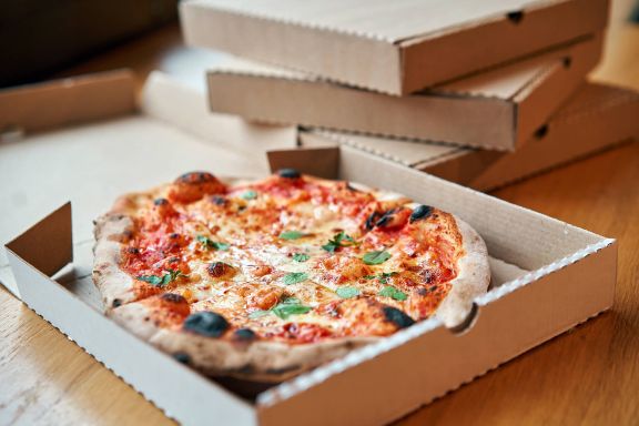 Pizzakarton aus Pappe